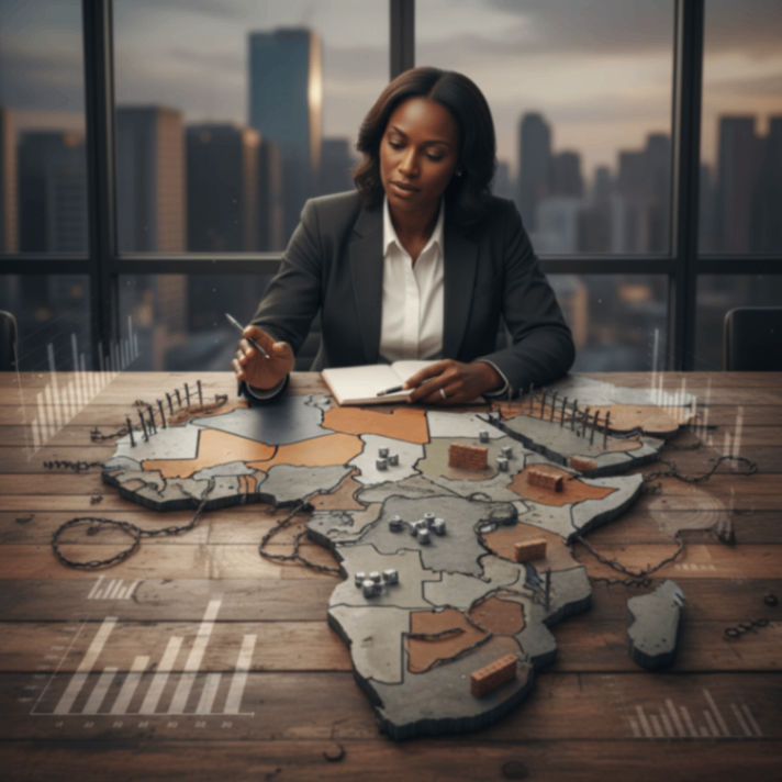 Map showing the complexity of establishing entities across African countries